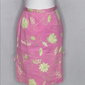 Tibi Pencil Skirt with Side Splits and Bows - Sz 4